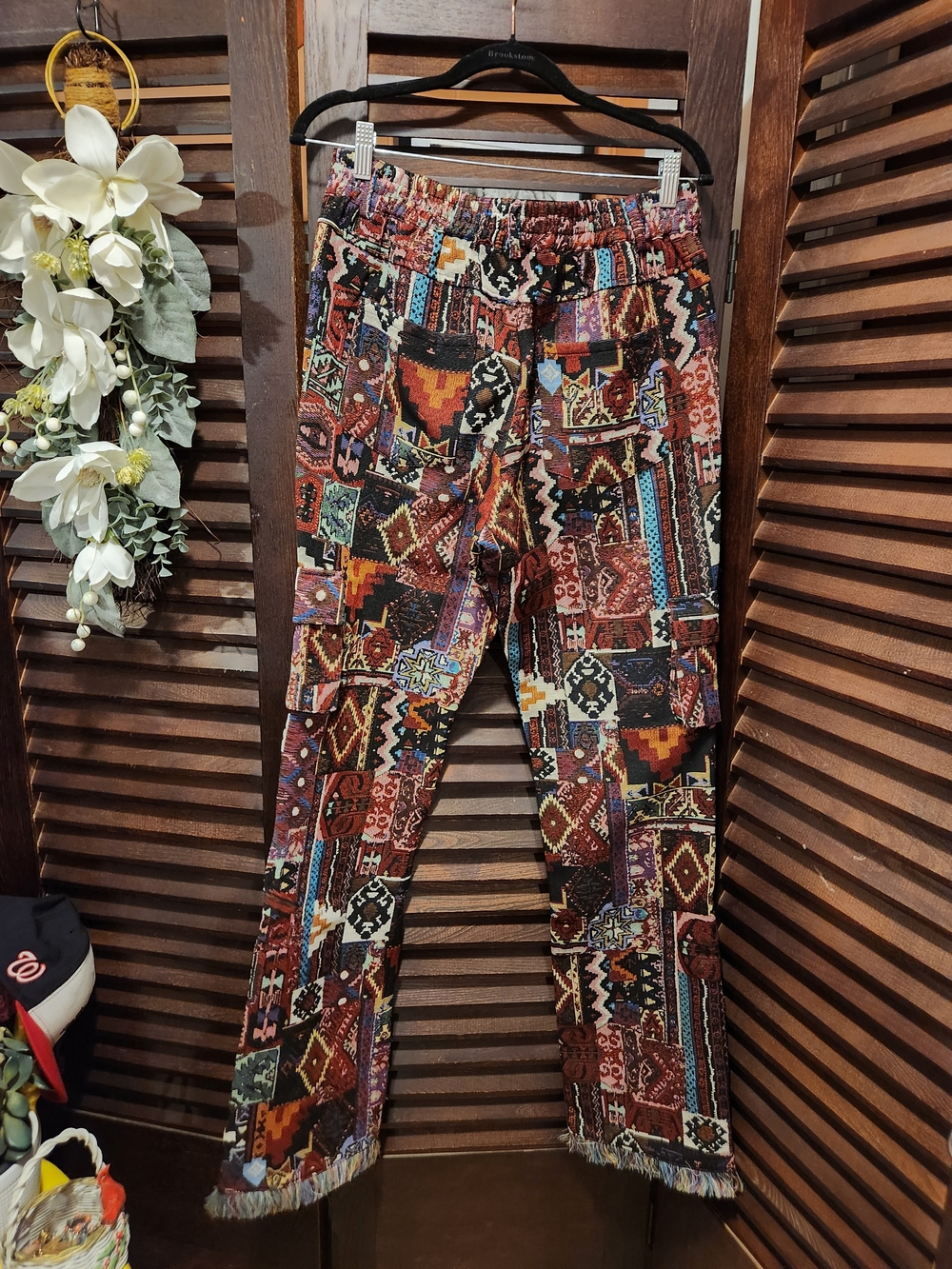 Rockstar Original Tapestry Patchwork Print Cargo Pants - Multi - Picture 6 of 7